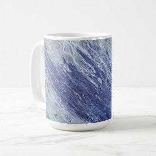 Ocean Blue Water Abstract Art Mug Cup