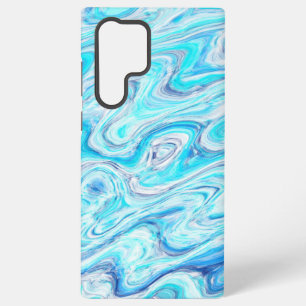 Ocean Blue Wave Marble Texture Abstract Liquid Samsung Galaxy Case