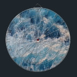 Ocean Blue Waves Dartboard<br><div class="desc">Crashing ocean blue waves creating natures patterns. Summer beach vibes in Hawaii, the Mediterranean and other seaside destinations. Perfect home decor design or gift for a special occasion.</div>