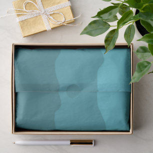 Ocean Blue Waves Minimal Beach Vibes Decoupage  Tissue Paper