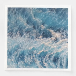 Ocean Blue Waves Napkin