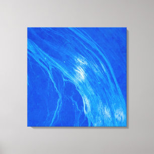 Ocean Blue Waves Summer Time Canvas Print