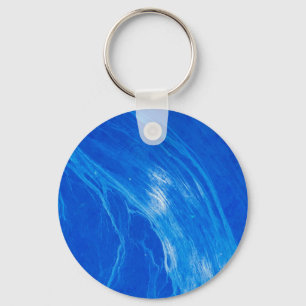 Ocean Blue Waves Summer Time Keychain