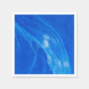 Ocean Blue Waves Summer Time Napkin