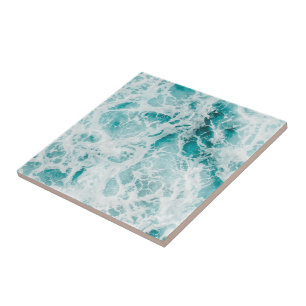 Ocean Blue Waves Tile