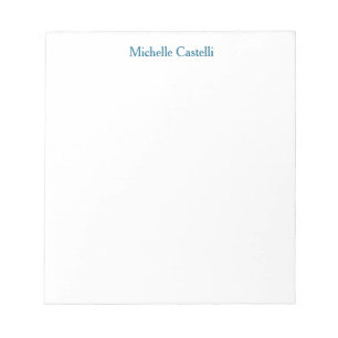 Ocean Blue & White Professional Unique Classical Notepad