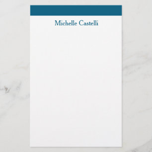 Ocean Blue & White Professional Unique Classical Stationery