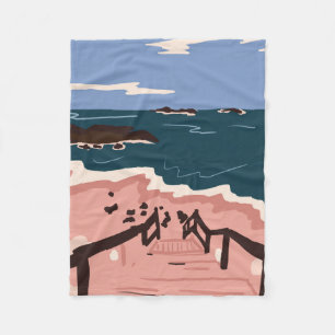 Ocean Blues Fleece Blanket