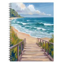 Ocean Boardwalk | Beach Waves Coastal