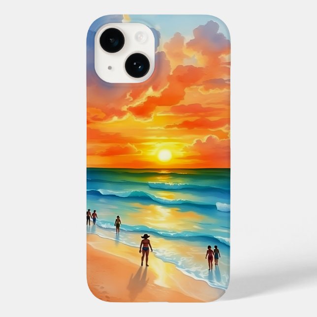 Ocean Breeze and Fiery Skies Case-Mate iPhone Case (Back)
