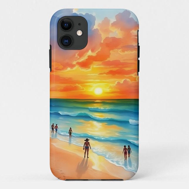 Ocean Breeze and Fiery Skies Case-Mate iPhone Case (Back)