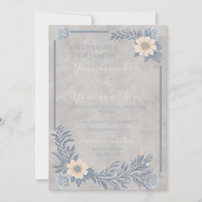 Ocean Breeze Invitation (Front)