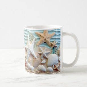 Ocean Breeze Seashell Mug