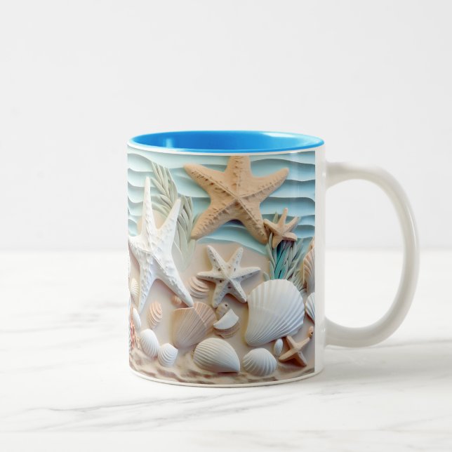 Ocean Breeze Seashell Mug (Right)
