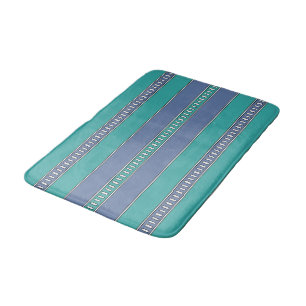 Ocean Breeze Stripes Bath Mat