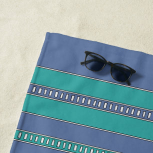Ocean Breeze Stripes Beach Towel