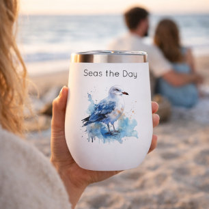 Ocean Breeze: Watercolor Seagull