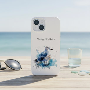 Ocean Breeze: Watercolor Seagull iPhone 15 Case