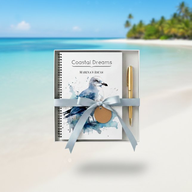 Ocean Breeze: Watercolor Seagull Notebook (Creator Uploaded)