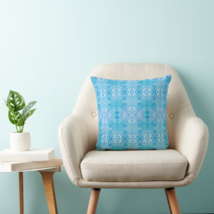 Ocean Calm - colour of heart Throw Pillow