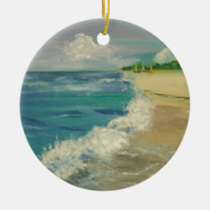 ocean ceramic ornament