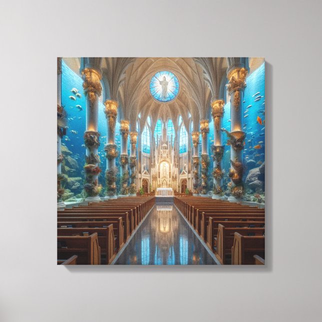 Ocean Chapel Canvas Print (Front)