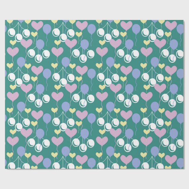 ocean cherry wrapping paper (Flat)