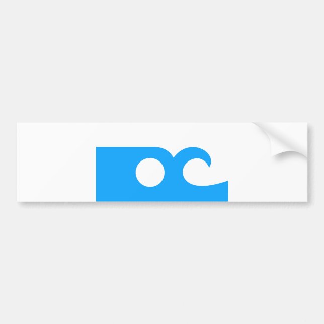 ocean city flag state america Maryland Bumper Sticker (Front)