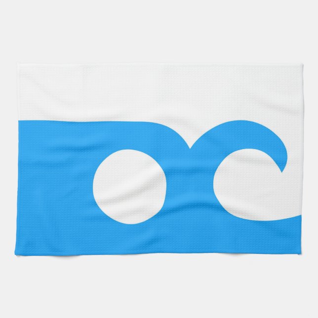 ocean city flag united state america Maryland Kitchen Towel (Horizontal)