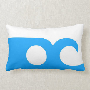 ocean city flag united state america Maryland Lumbar Pillow