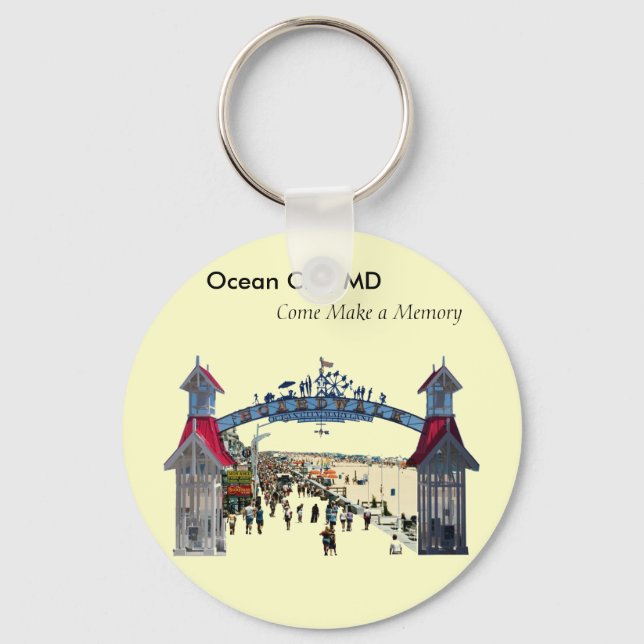 Ocean City Memories: Keychain (Front)