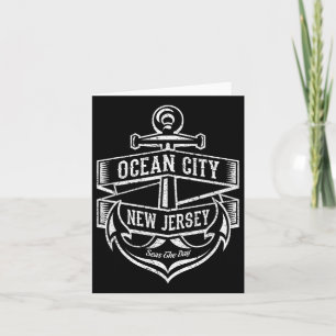 Ocean City New Jersey Nj Vintage Anchor Design Gif Card