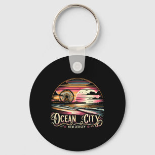 Ocean City New Jersey Travel Summer Family Vacatio Keychain