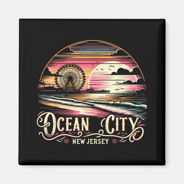 Ocean City New Jersey Travel Summer Family Vacatio Magnet (Front)