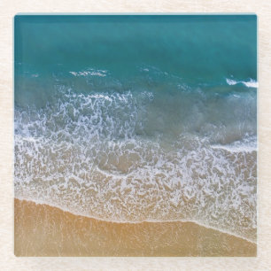 Ocean Clear Turquoise Water Sandy Beach  Coaster