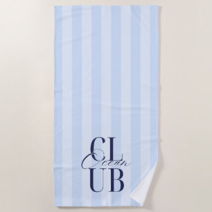 'Ocean Club' Blue Beach Lovers Ocean Summer Towel