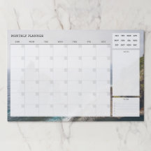 Ocean coast (for him) Undated Monthly Planner