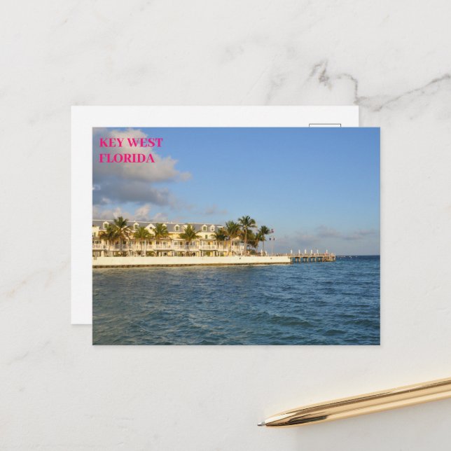 Ocean Coastline Resort  Key West Florida Postcard (Front/Back In Situ)