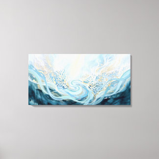 Ocean Conservation Abstract Art Marine Restoration Canvas Print
