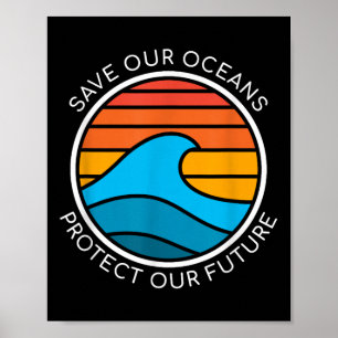 Ocean Conservation Quote Save Planet Future Water Poster