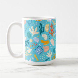 Ocean Coral Reef Abstract Seamless Pattern Coffee Mug
