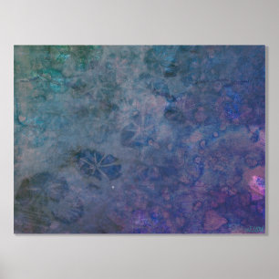 Ocean Creatures II Silver Foil Print