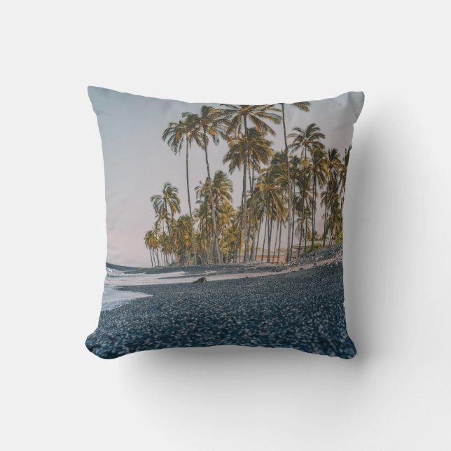 Ocean Creatures Throw Pillow (Front)
