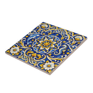 Ocean Crest Medallion Tile