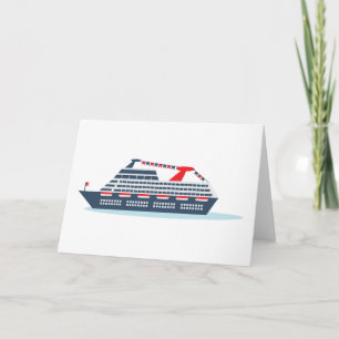 Ocean Cruise Ship Card