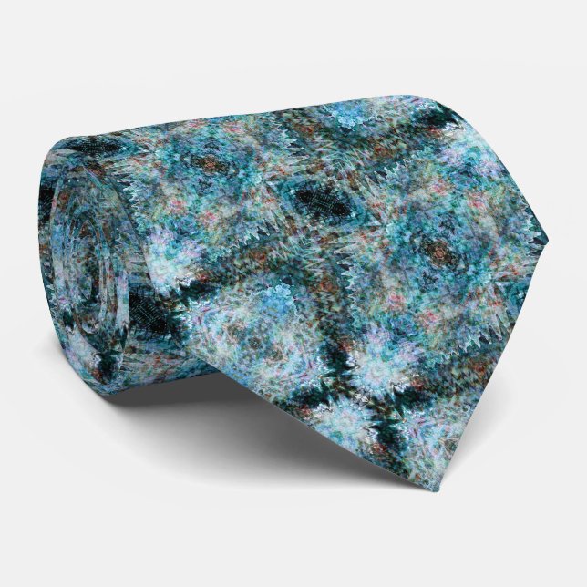 Ocean Currents Tie (Rolled)