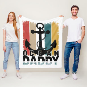 Ocean Daddy Cozy Nautical-Themed Blanket for Sea