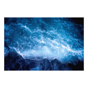 Ocean - Dark Blue Waves Photo Print