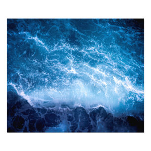 Ocean - Dark Blue Waves Photo Print