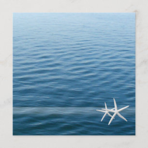 Ocean Deep; Eternal Love   Beach Wedding Invitation